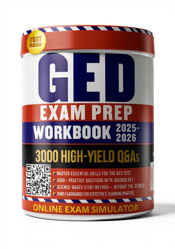 GED Test Guide Kindle Edition by ExamPrep Study Workbook-0