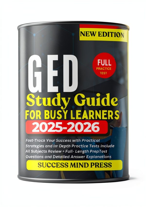GED Test Guide Kindle Edition by Academic Press 241 Page Print Replica-0