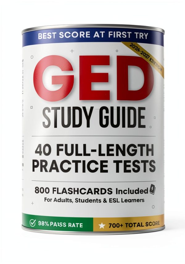 GED Test Prep Guide for Kindle, English, 151 Pages, Print Replica-0