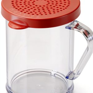 Cocktail Shaker Cambro Camwear 10 oz Plastic Dredge with Medium Lid-0
