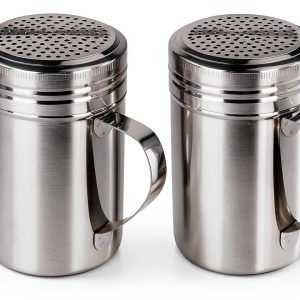 Stainless Steel Dredge Shaker 10 oz 2‑Pack by Fonteme – Rust Resistant-0