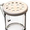 SAN Plastic Shaker by Carlisle FoodService - 8oz Clear Dredge with Lid-1