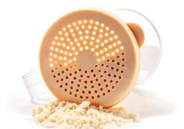 Winco Shaker Dredge Lid Pack Ivory Clear Compact Round 6 Piece Set-0