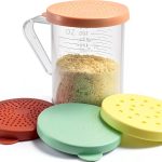 WINCO Dredge 10oz Clear Polycarbonate with Snap-On Lids-0