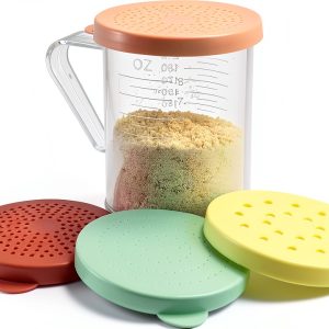 WINCO Dredge 10oz Clear Polycarbonate with Snap-On Lids-0